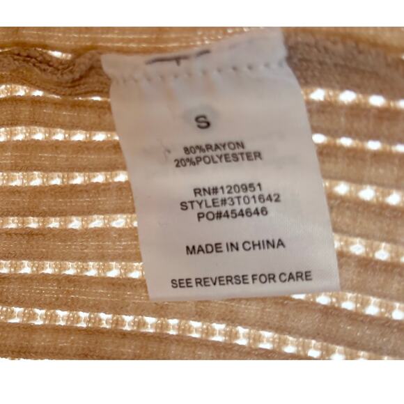 Olive & Oak Cream Knit Double Front Tie Cardigan Sweater Size S - Picture 5 of 5